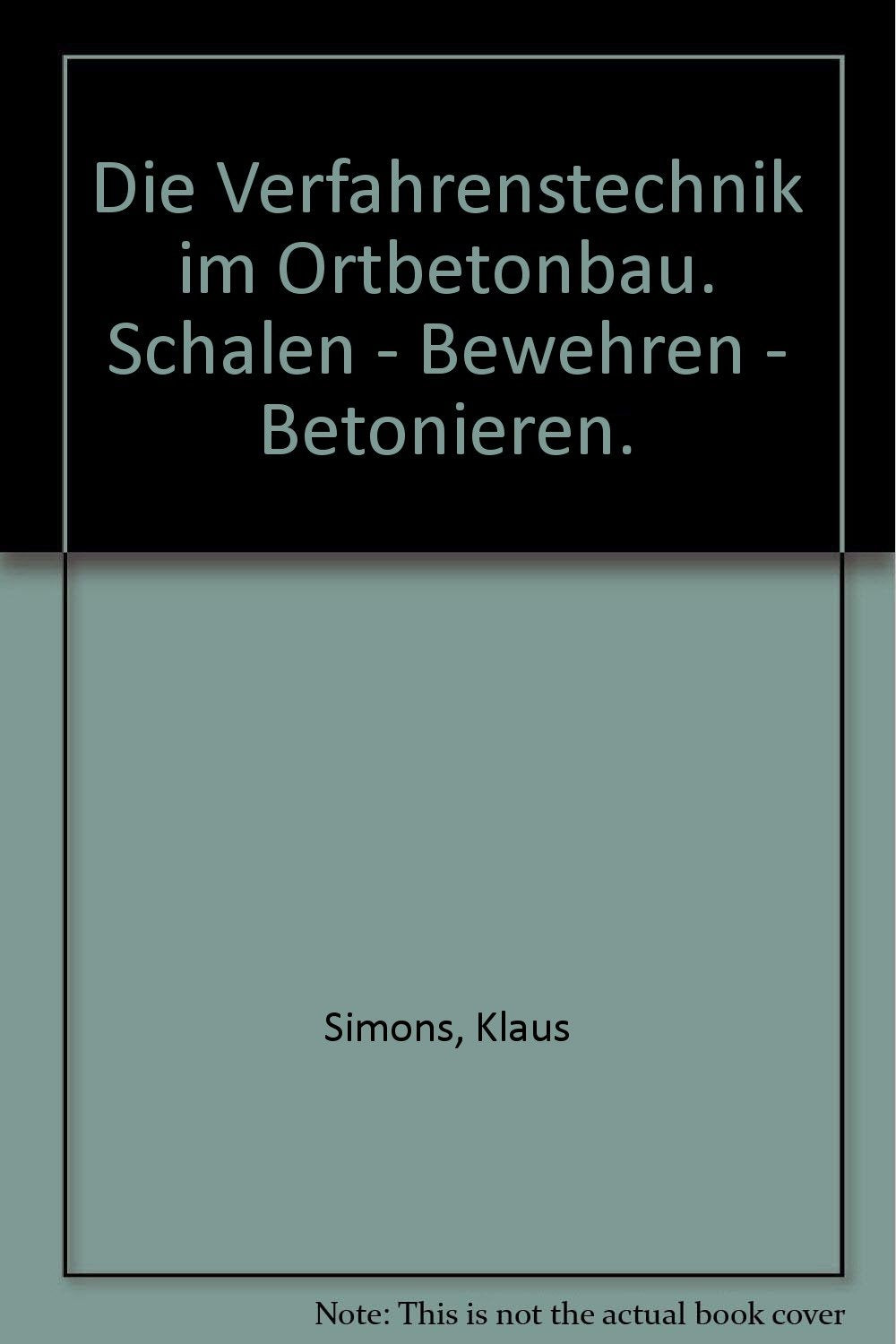 Verfahrenstechnik im Ortbetonbau book