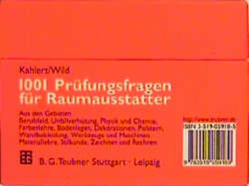 1001 Prüfungsfragen für Raumausstatter. Business & Technology
