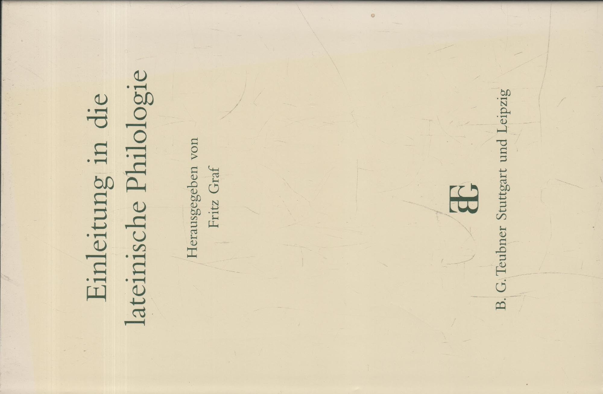 Einleitung in die lateinische Philologie Contemporary literature