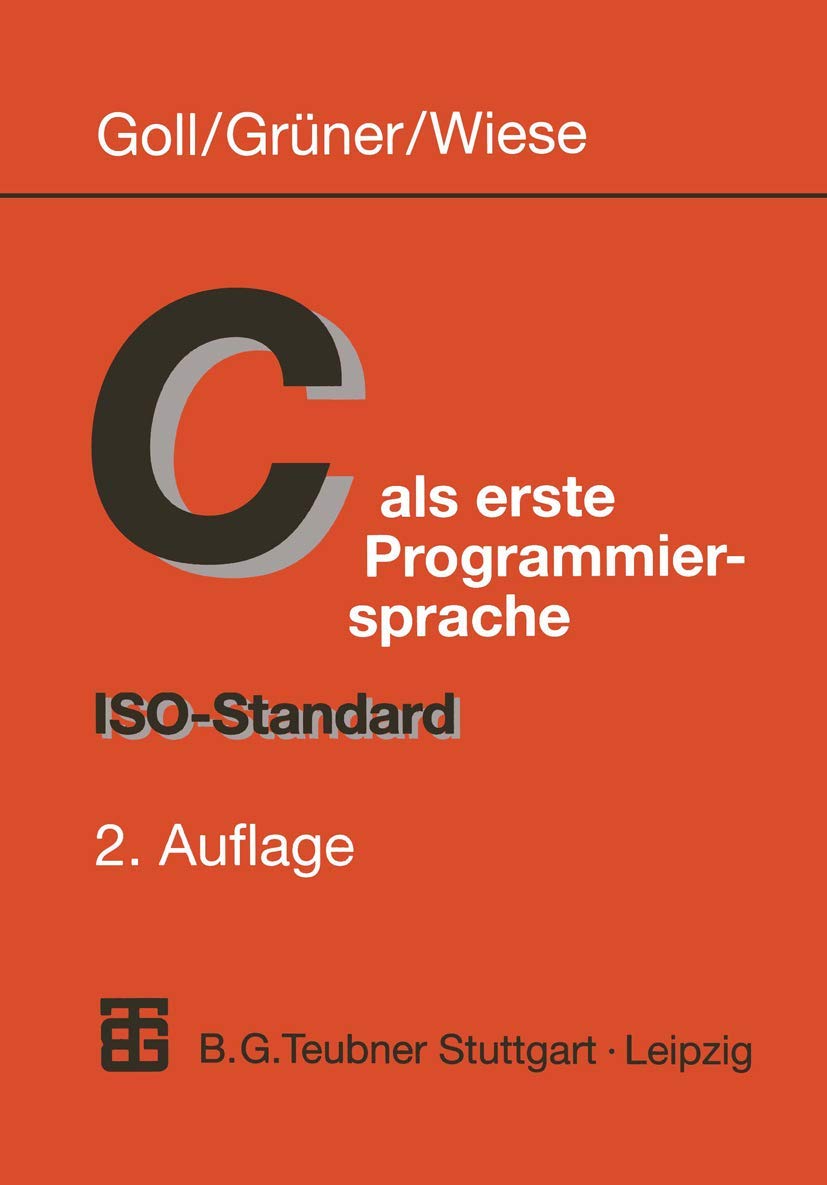 Product Image: C als erste Programmiersprache: ISO-Standard