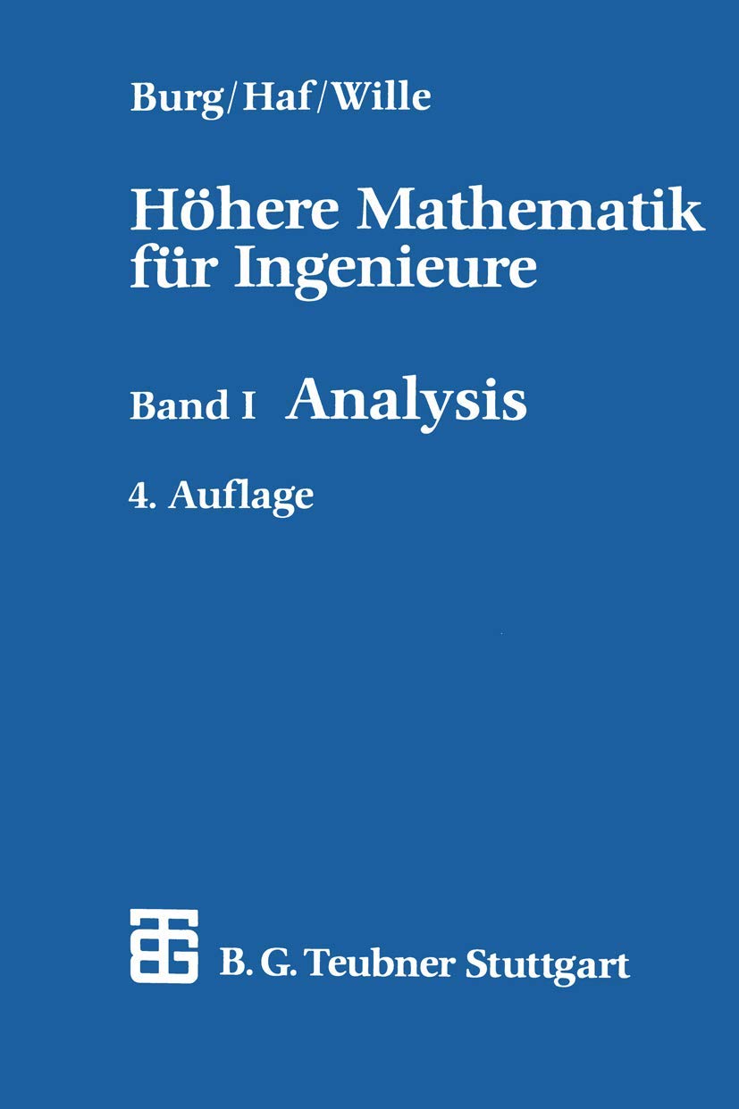 Höhere Mathematik für Ingenieure, 5 Bde., Bd.1, Analysis (Teubner-Ingenieurmathematik) Media & Communication
