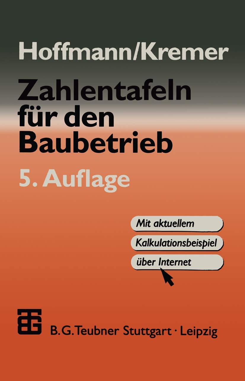 Zahlentafeln für den Baubetrieb Business, Finance & Career