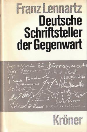 Deutsche Dichter und Schriftsteller unserer Zeit (Kröners Taschenausgaben (KTA)) Reference Books