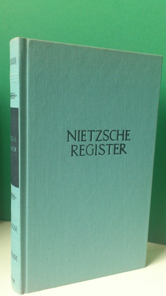 Nietzsche-Register (Kröners Taschenausgaben (KTA)) Learning & Reference