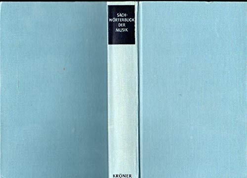 Product Image: Sachwörterbuch der Musik.