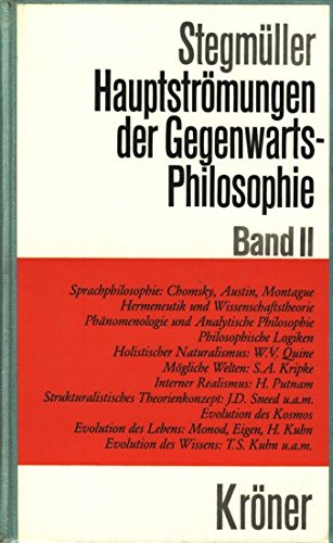 Hauptströmungen der Gegenwartsphilosophie, Band 2 Philosophy