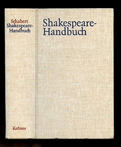 Shakespeare-Handbuch Professional & Reference Books