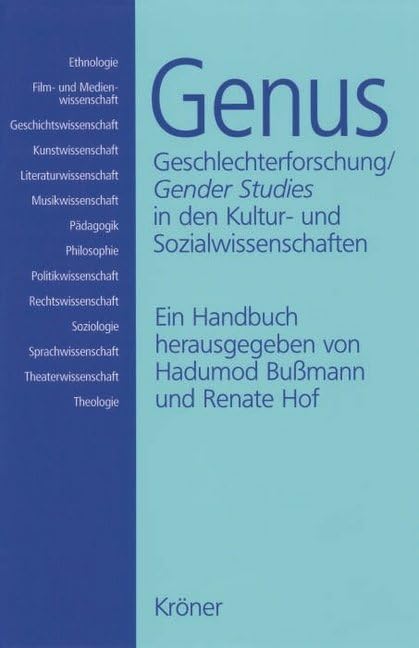 Genus: Geschlechterforschung /Gender Studies in den Kultur- und Sozialwissenschaften. Ein Handbuch Law