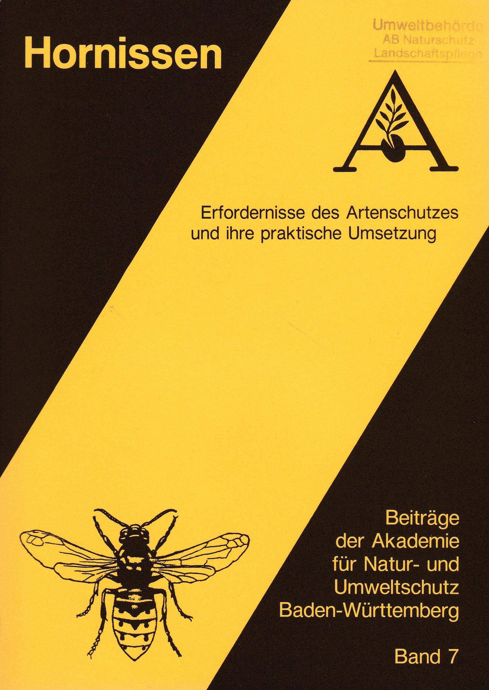 Hornissen. Erfordernisse des Artenschutzes und ihre praktische Umsetzung Books