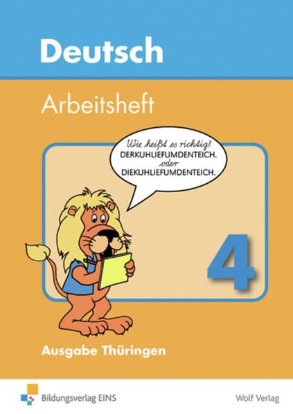 Deutsch 4. Arbeitsheft. Thüringen Study Guides Books