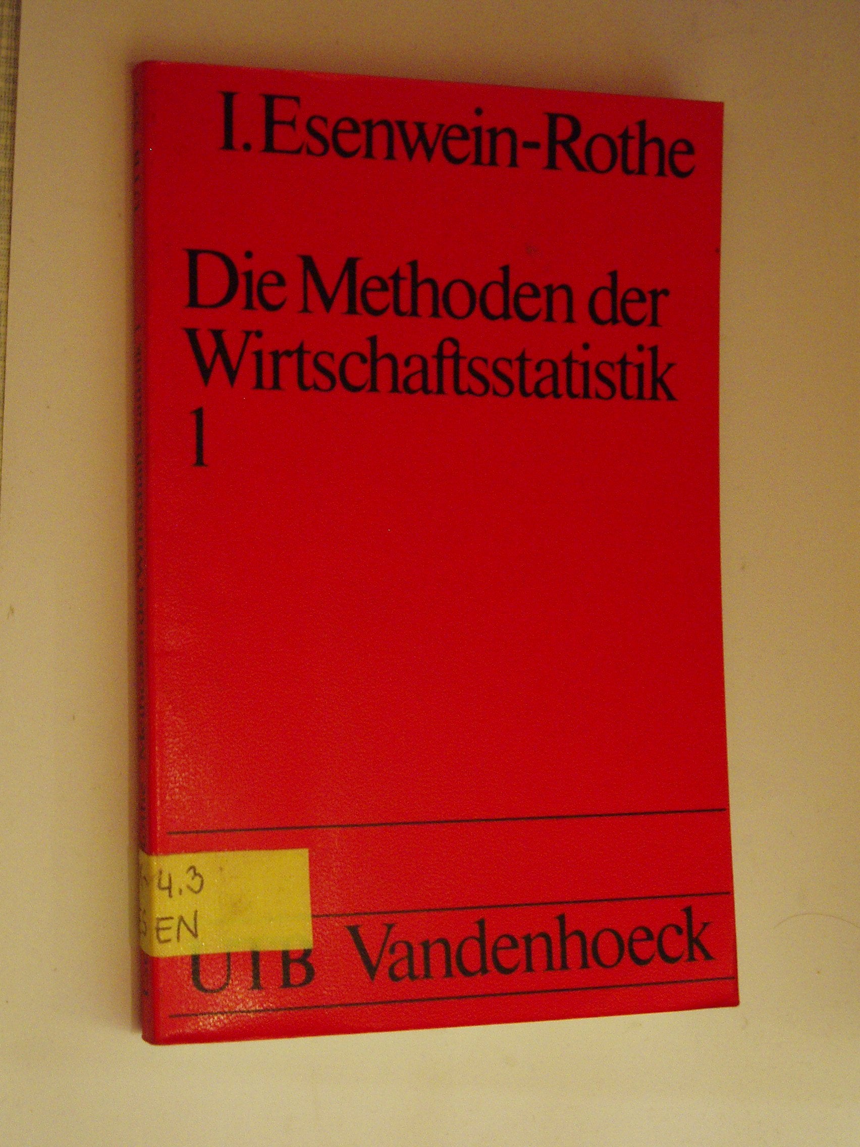 Die Methoden der Wirtschaftsstatistik Business, Finance & Career