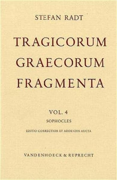Tragicorum Graecorum Fragmenta: Bd 4: Editio correctior et addendis aucta (Dienst Am Wort, 4, Band 4) Historical Fiction