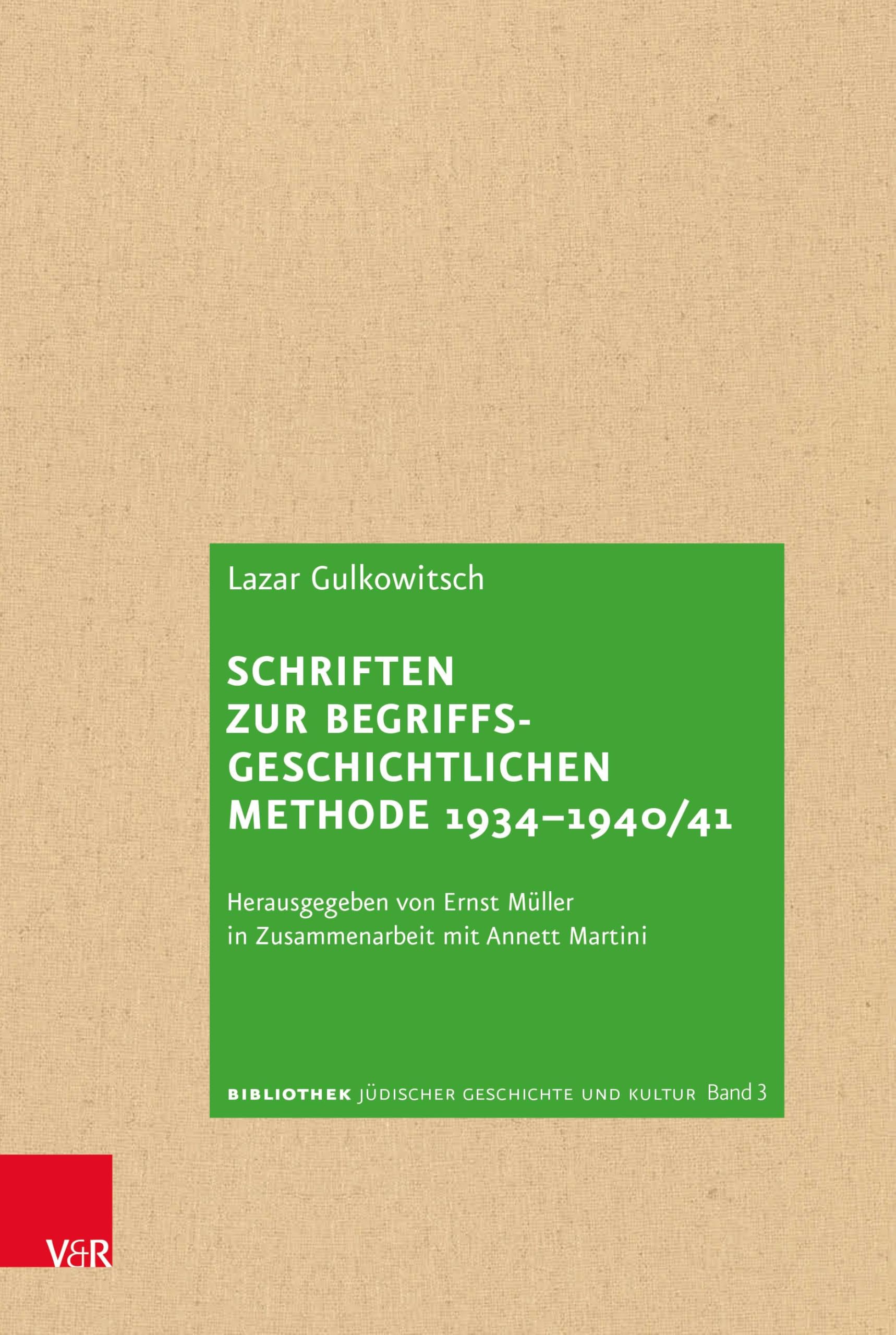 Schriften zur begriffsgeschichtlichen Methode 1934–1940/41 Social Sciences
