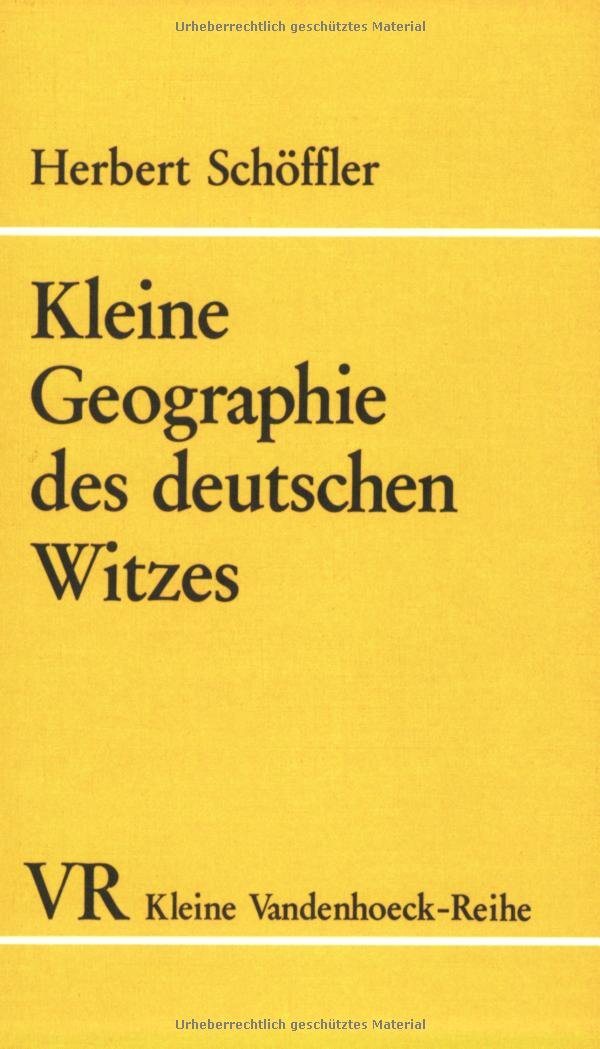 Kleine Geographie des deutschen Witzes (Kritische Studien Zur Geschichtswissenschaft, 1009, Band 1009) Contemporary literature