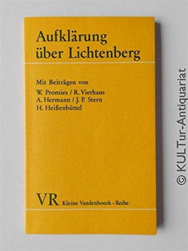 Aufklärung über Lichtenberg Professional & Reference Books