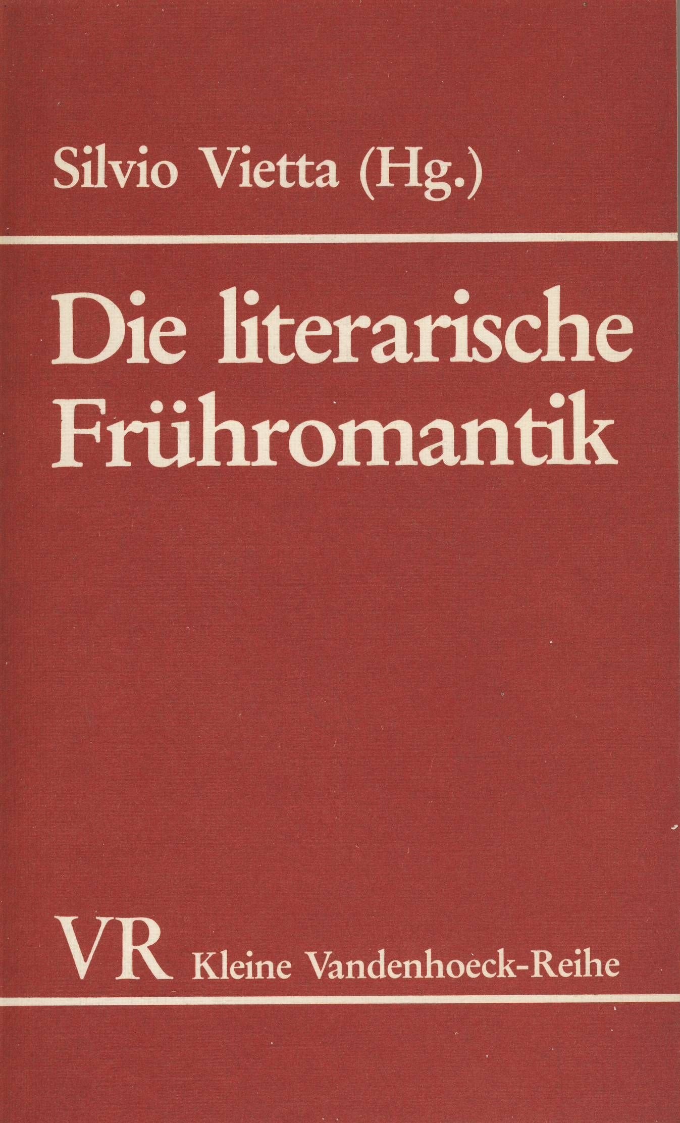 Die literarische Frühromantik Books