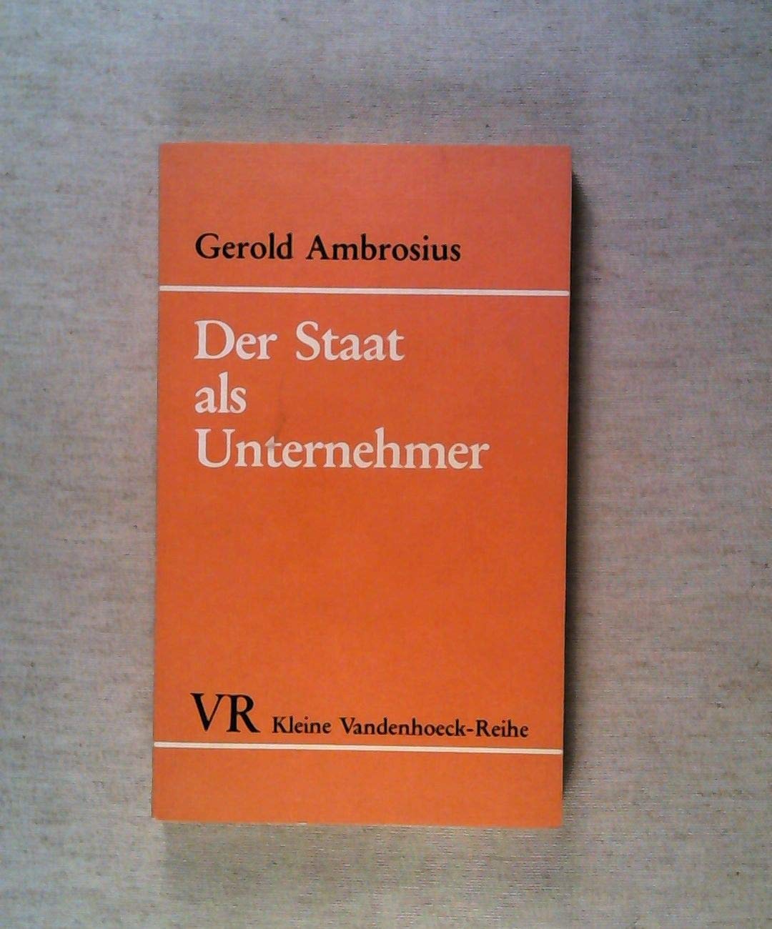 Der Staat als Unternehmer: Offentliche Wirtschaft und Kapitalismus seit dem 19. Jahrhundert (Kleine Vandenhoeck-Reihe) (German Edition) book