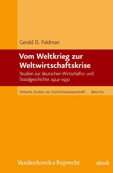 Vom Weltkrieg zur Weltwirtschaftskrise. Studien zur deutschen Wirtschafts- und Sozialgeschichte 1914-1932 German history