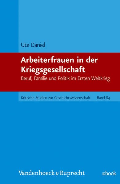 Arbeiterfrauen in der Kriegsgesellschaft: Beruf, Familie und Politik im Ersten Weltkrieg (Kritische Studien zur Geschichtswissenschaft, Band 84) Politics & History