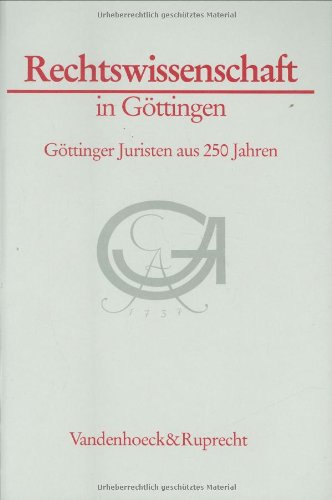 Rechtswissenschaft in Göttingen Memories