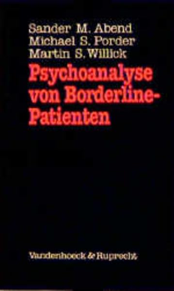 Psychoanalyse von Borderline-Patienten: . Borderline-Patienten fr.Prs Psychology