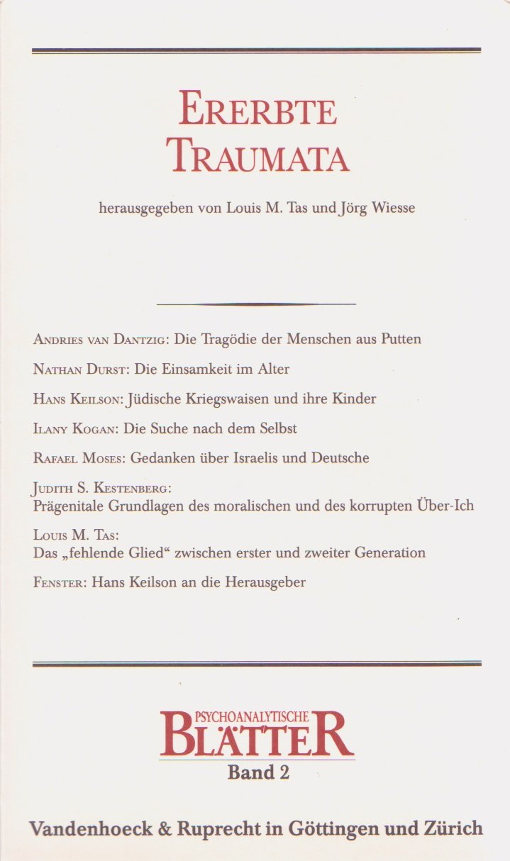 Psychoanalytische Blätter, Bd.2, Ererbte Traumata Psychology