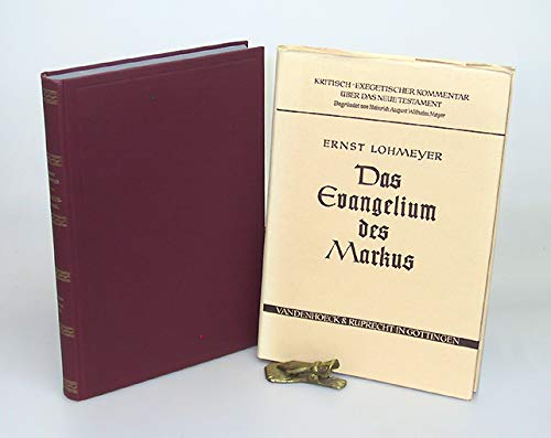 Das Evangelium des Markus (Kritisch-exegetischer Kommentar über das Neue Testament) Books