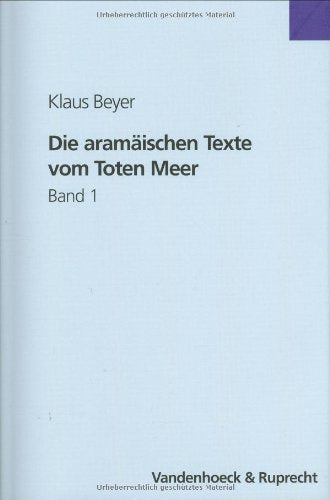 Die aramäischen Texte vom Toten Meer Foreign Languages ​​& Dictionaries