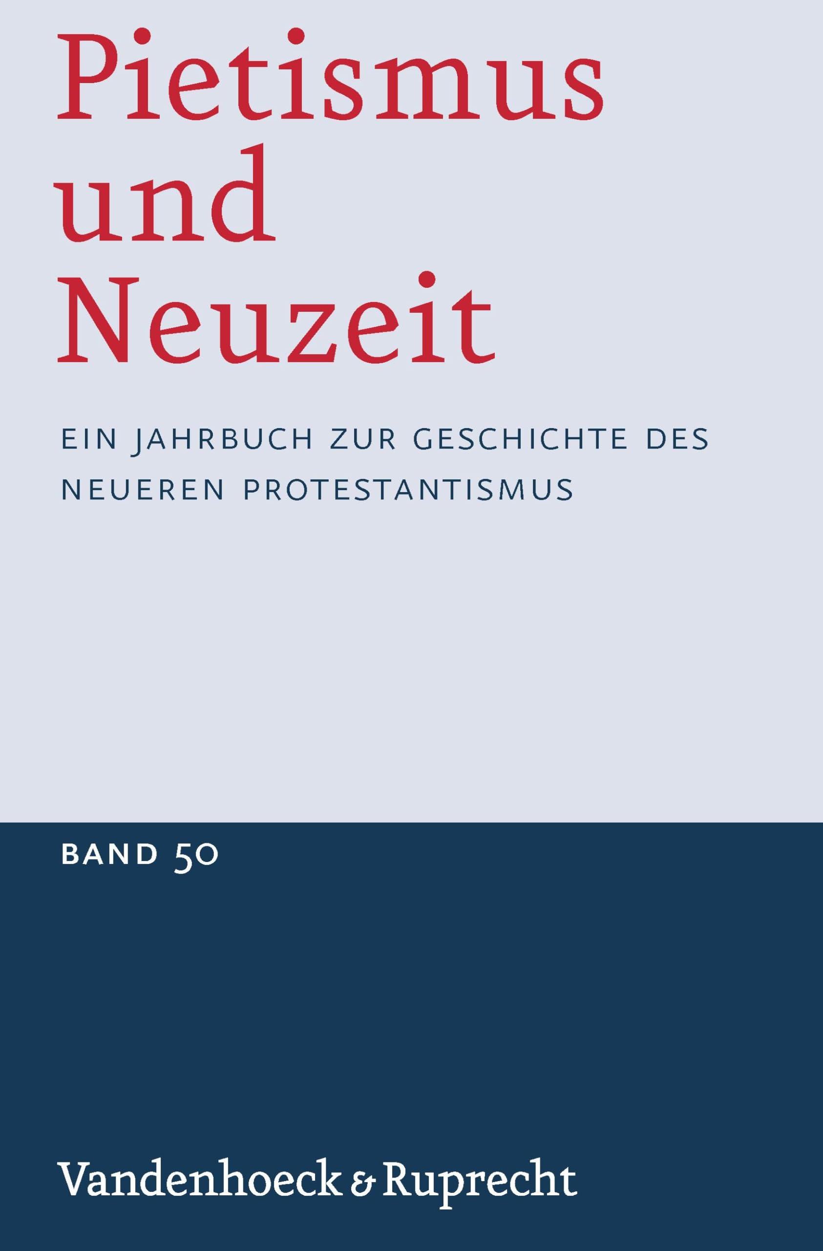 Pietismus und Neuzeit Band 50 – 2024 Religion & Esotericism