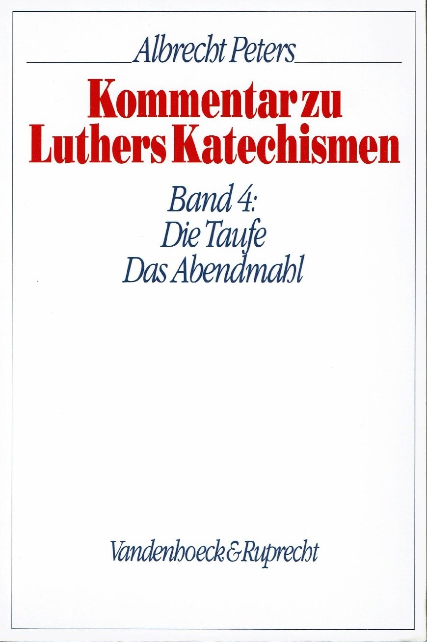 Kommentar zu Luthers Katechismen, Bd.4, Die Taufe. Das Abendmahl Film, Art & Culture