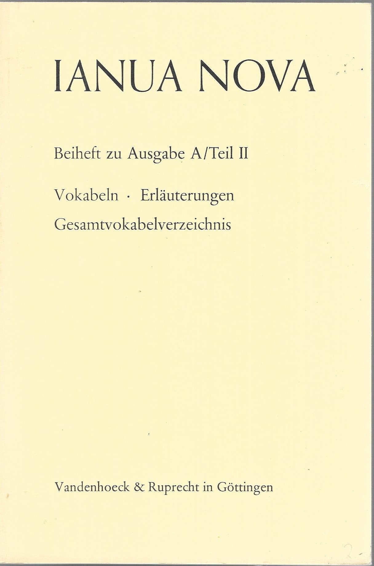 Ianua Nova Ausgabe A Teil 2 Books