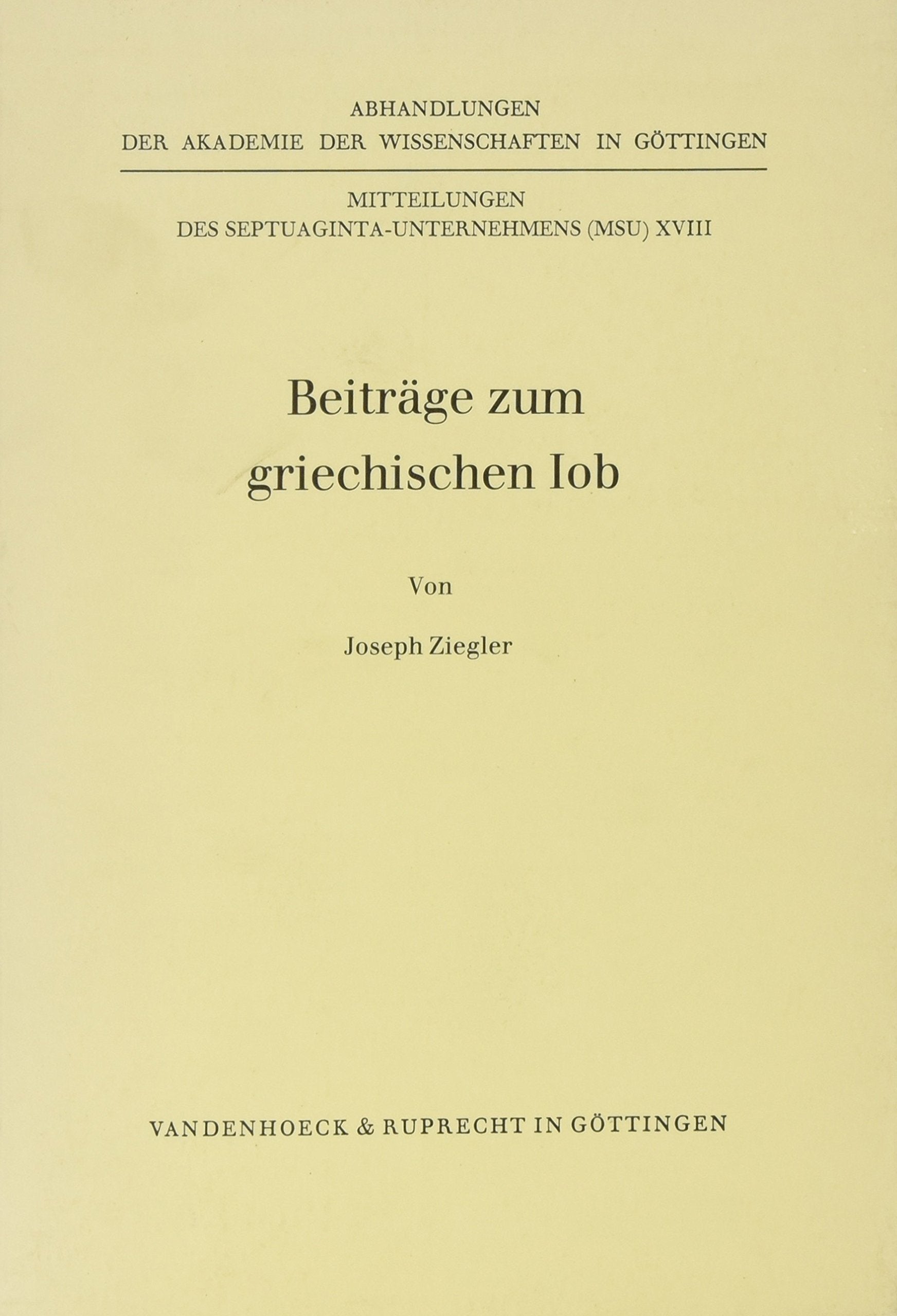 Beiträge zum griechischen Iob Film, Art & Culture