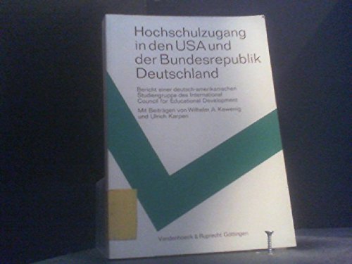 Hochschulzugang in den USA und der Bundesrepublik Deutschland book