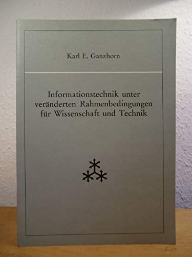 Informationstechnik unter veränderten Rahmenbedingungen für Wissenschaft und Technik Books