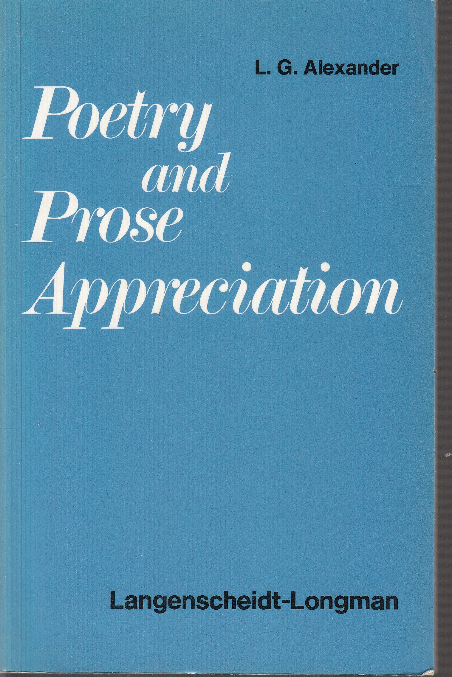 Poetry and Prose Appreciation Foreign Languages ​​& Dictionaries