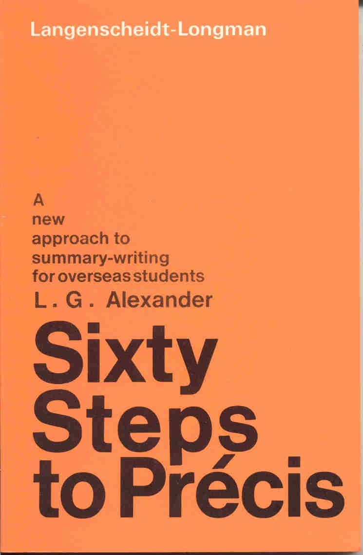 Product Image: Sixty Steps to Precis. A new approach to summary writing