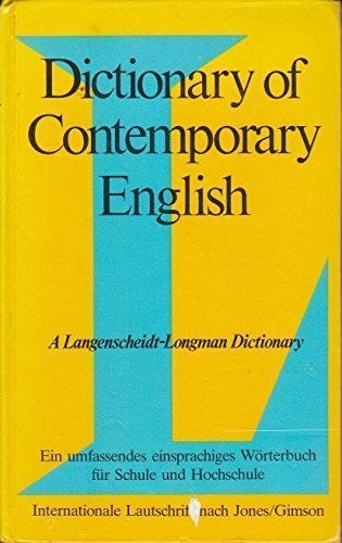 Dictionary of Contemporary English (DCE): A Langenscheidt-Longmann Dictionary Foreign Languages ​​& Dictionaries