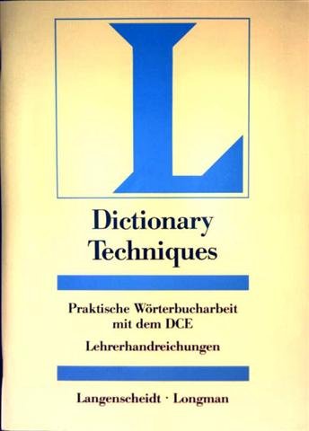 Dictionary Techniques - praktische Wörterbucharbeit mit dem DCE, Lehrerhandreichungen Books
