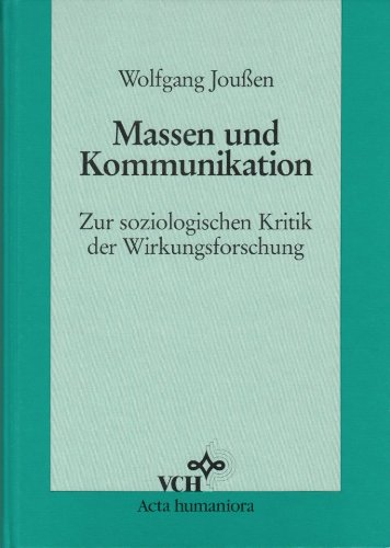 Massen und Kommunikation Social Sciences