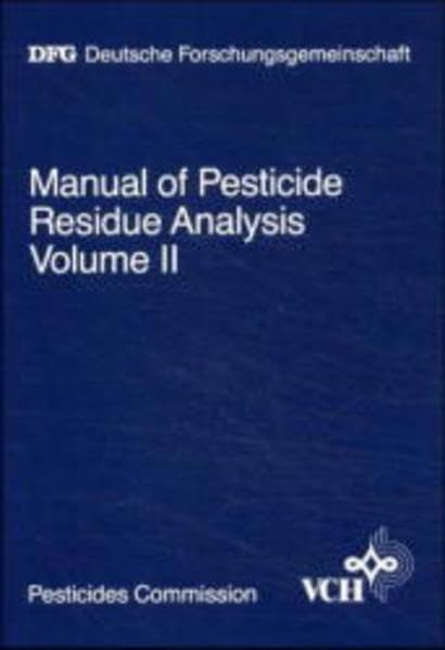 Manual of Pesticide Residue Analysis Business & Technology