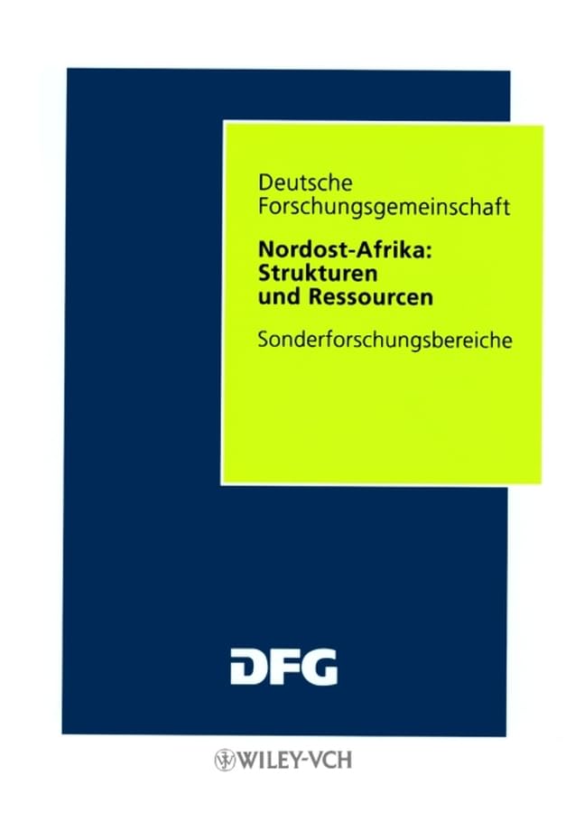 Dfg Nordost-Afrika - Strukturen and Ressourcen book