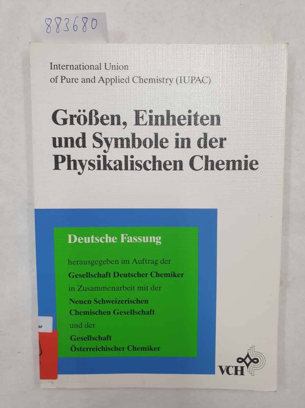 Grössen, Einheiten und Symbole in der Physikalischen Chemie Natural Sciences