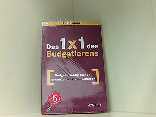 Das 1x1 des Budgetierens: Budgets richtig planen, umsetzen und kontrollieren Law