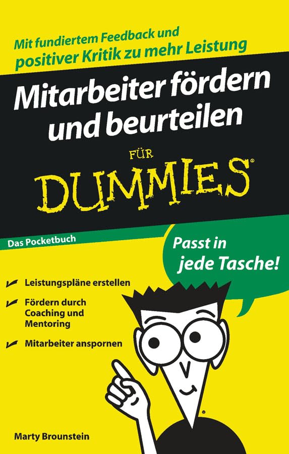Mitarbeiter fördern und beurteilen für Dummies Das Pocketbuch Business, Finance & Career