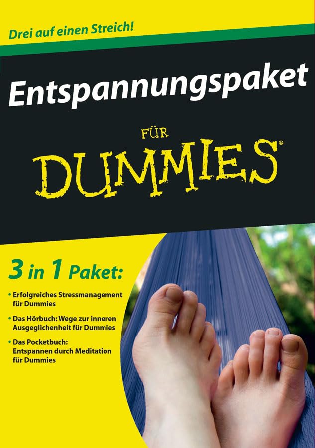 Mein Entspannungspaket für Dummies: Erfolgreiches Stressmanagement für Dummies; Entspannen durch Meditation für Dummies, Pocketbuch; Wege zur inneren Ausgeglichenheit für Dummies, Audio-CD Psychology
