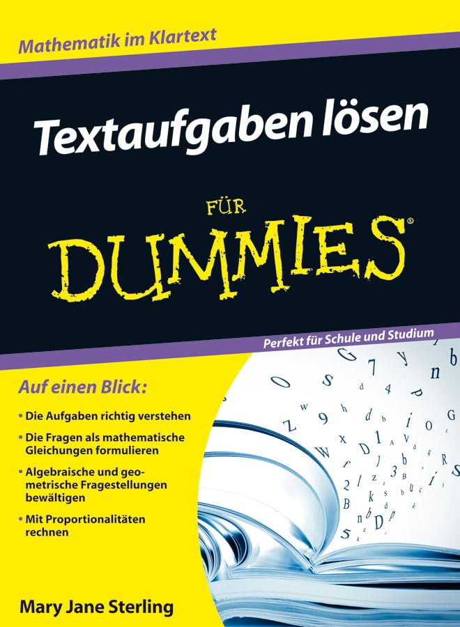 Textaufgaben lösen für Dummies: . Mathematics