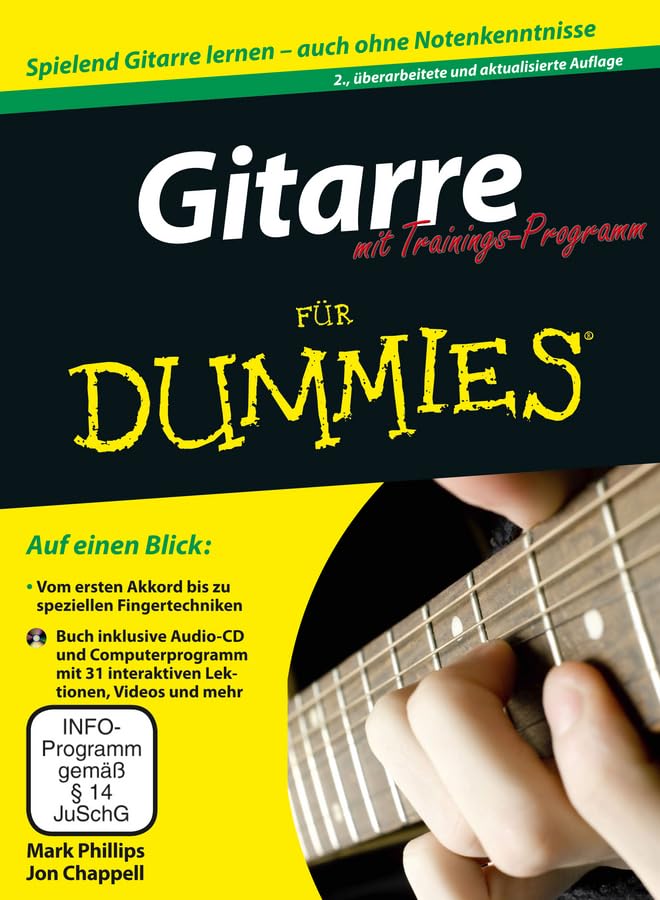 Gitarre für Dummies mit Trainings-Programm Sheet Music