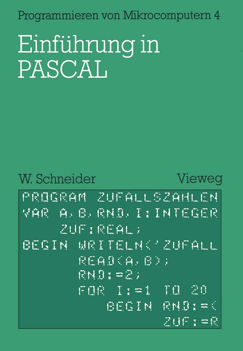 Einführung in PASCAL book