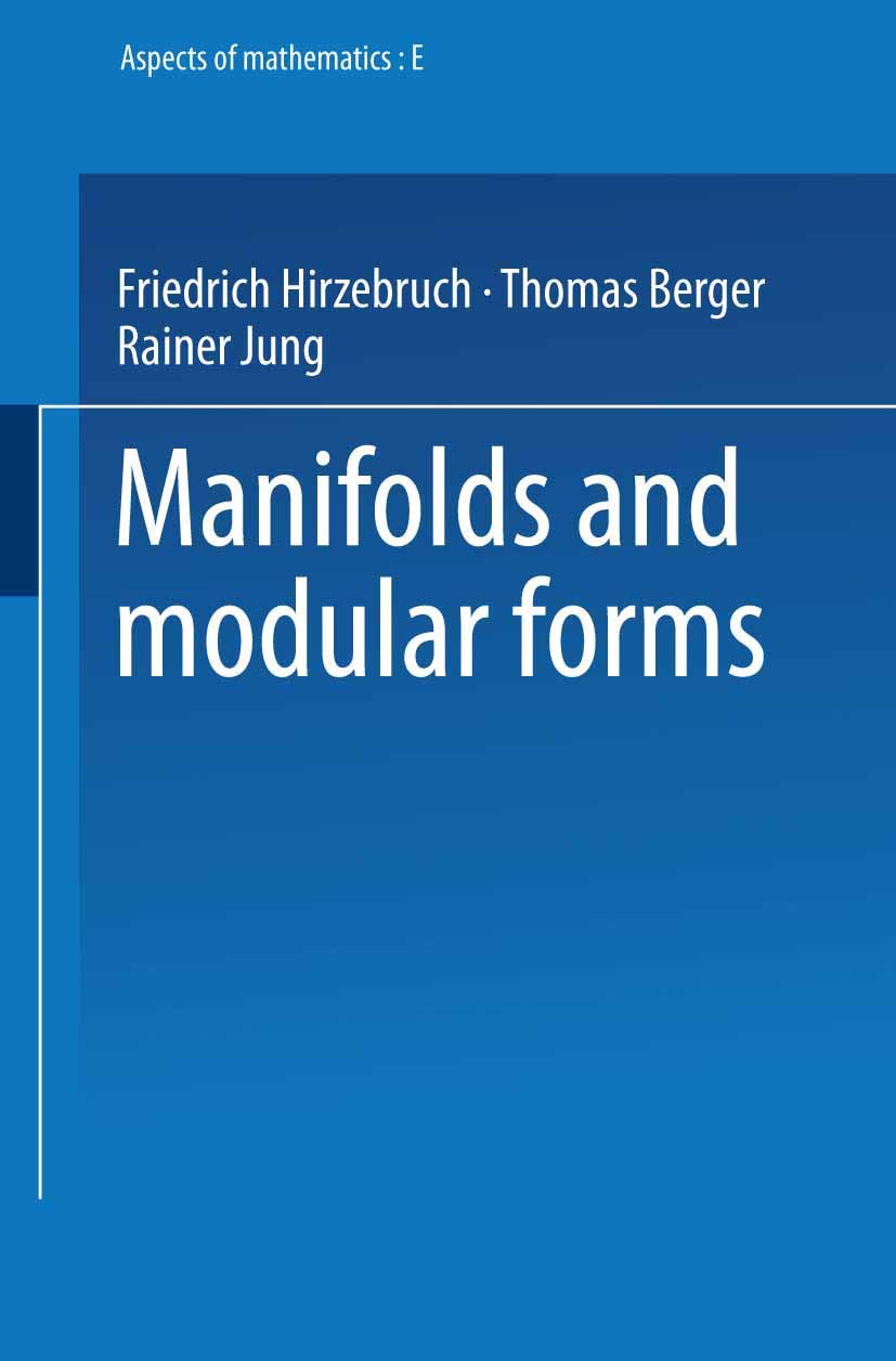 Product Image: Manifolds and Modular Forms
