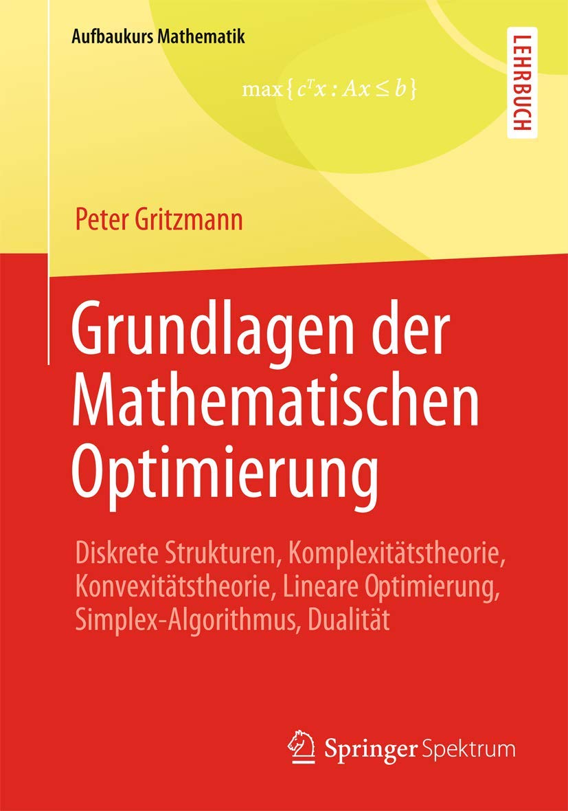 Product Image: Grundlagen der Mathematischen Optimierung